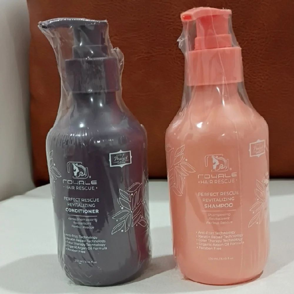 Hair Rescue Revitalizing Shampoo and Conditioner Set - Pink and Purple